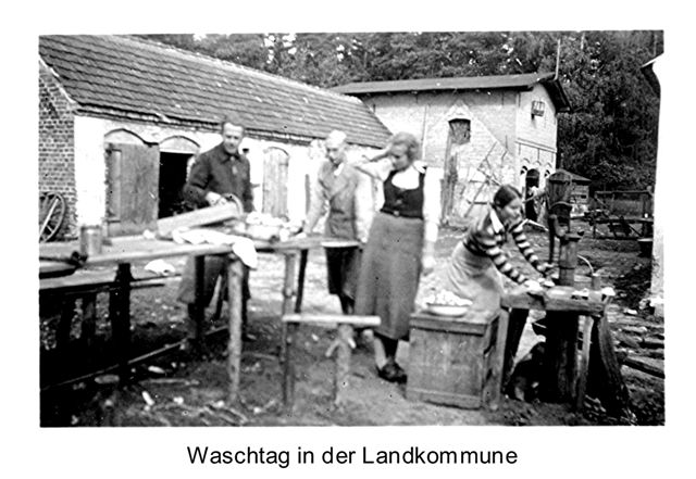 Waschtag in der Landkommune Grnhorst